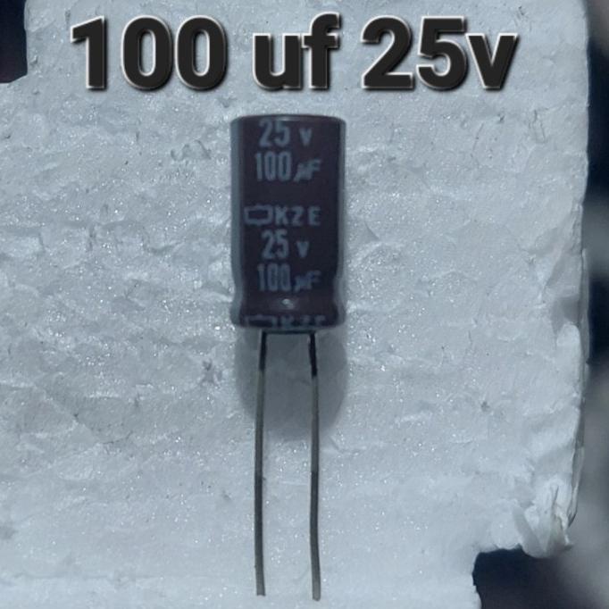 Elko Elco 100Uf 100Mf 25V 100 Uf Mf 25 V โวลต์