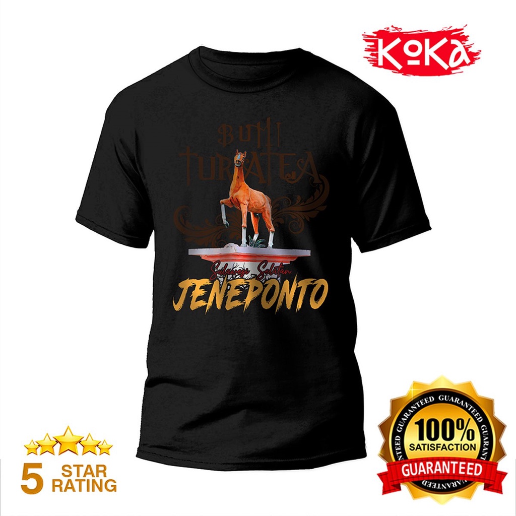 เสื้อยืด Bumi TURATEA Premium Distro JENEPONTO Typical T-Shirt - JNP3