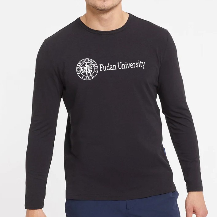 FUDAN University China เสื้อยืดแขนยาวเสื้อผ้า