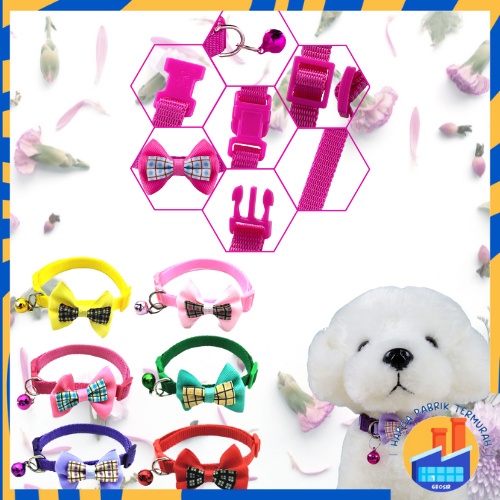 HPT สร้อยคอแมว ริบบิ้นผีเสื้อ สร้อยคอแมว กล่องริบบิ้น สร้อยคอแมว กระดิ่ง Rattle อุปกรณ์สําหรับสัตว์เ