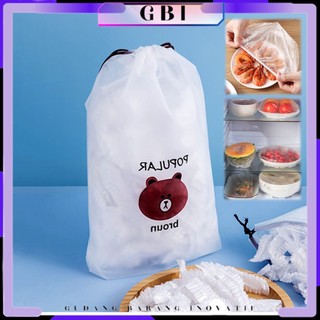 GBI Plastik Wrapping Pembungkus Makanan Transparan Sekali Pakai 100 Pcs