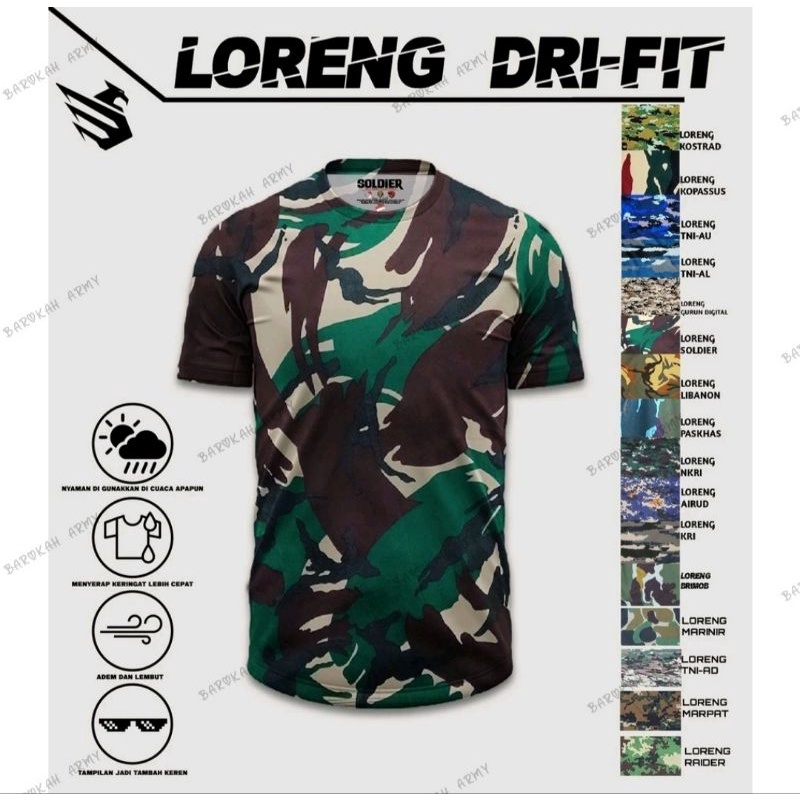 เสื้อยืด DRI-FIT / เสื้อยืด CAMO / เสื้อยืด TNI / เสื้อยืด CAMO MOTIF