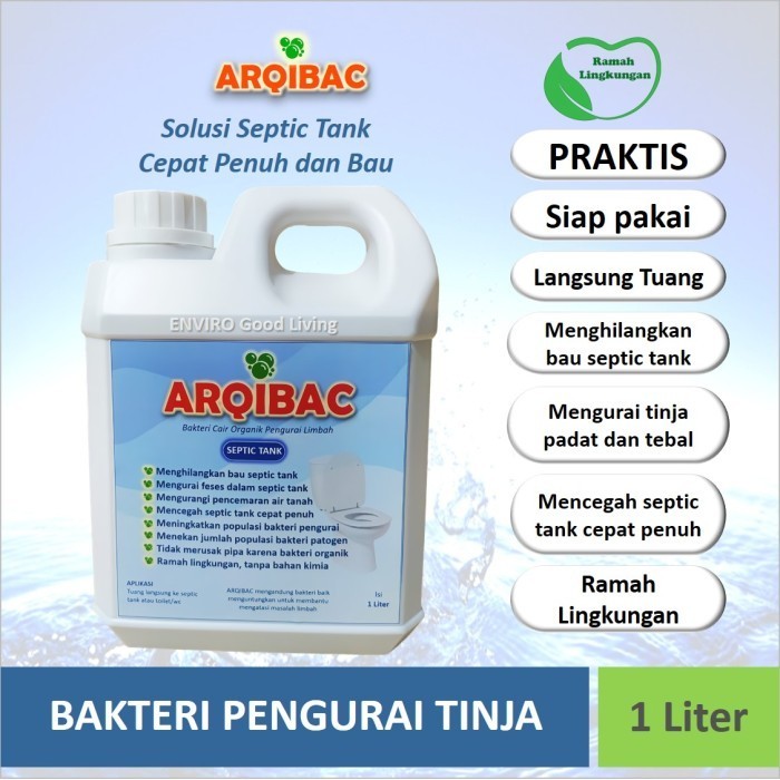 ล่าสุด Arqibac ห้องน้ํา Sepic Tank Feces Decompsing Bacteria Direct Pour
