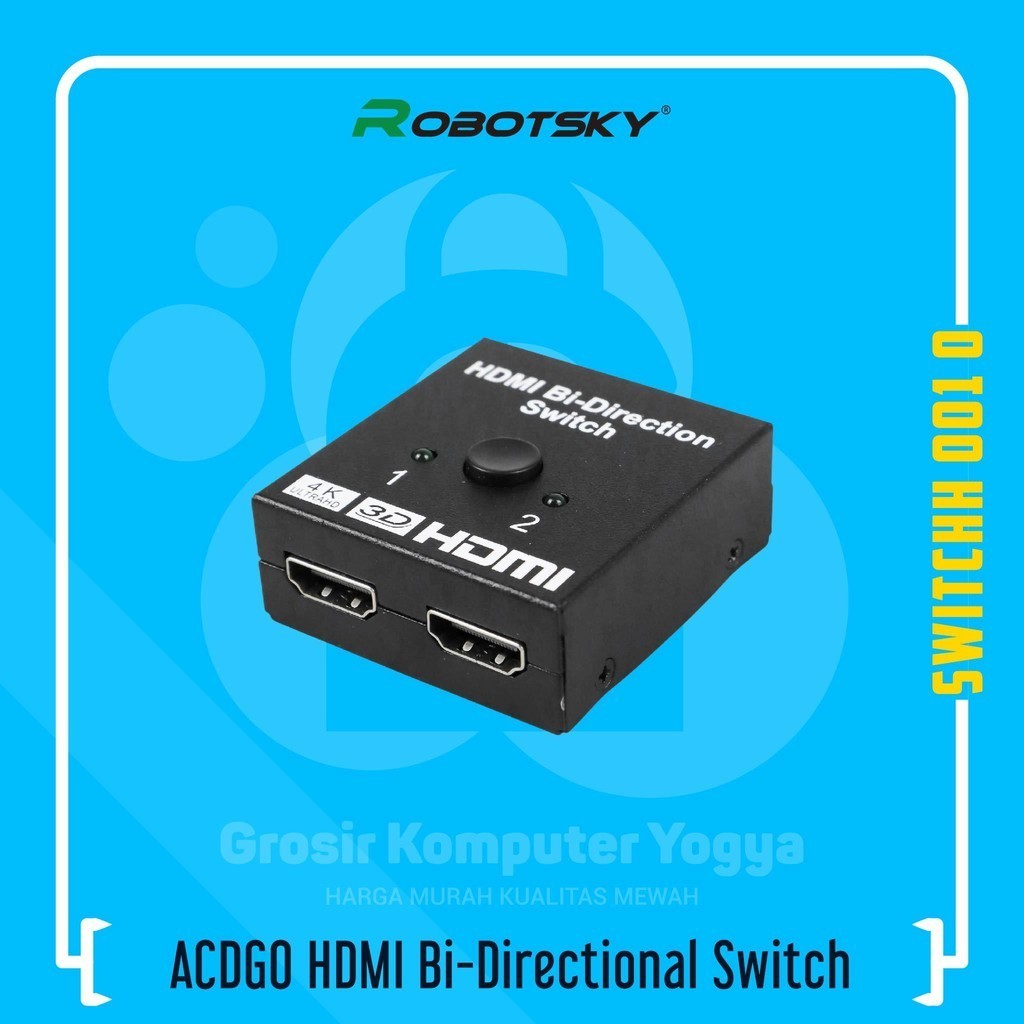 Robotsky ACDG0 สวิตช์ HDMI Bi-Directional 4K 2K UHD 2x1