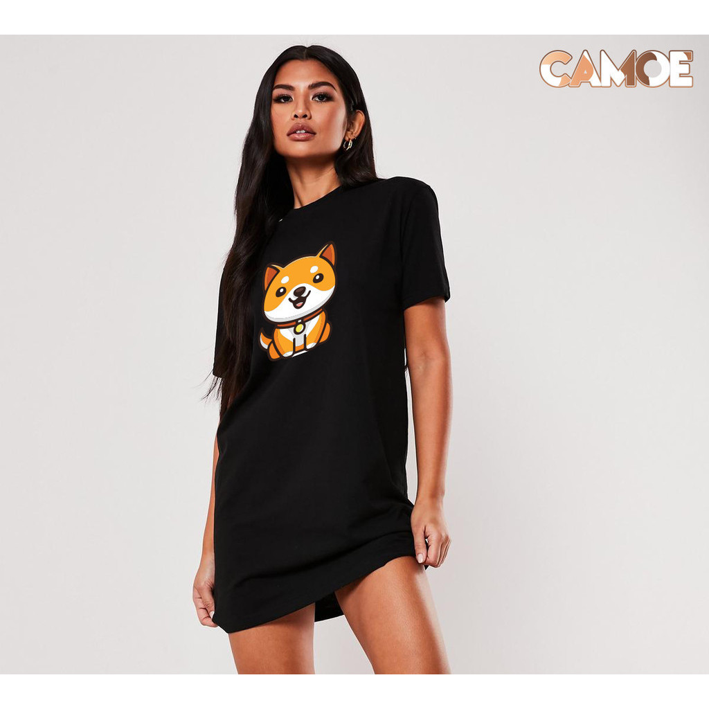เสื้อยืด Dress CAMOE Crypto Meme Coin Baby Doge