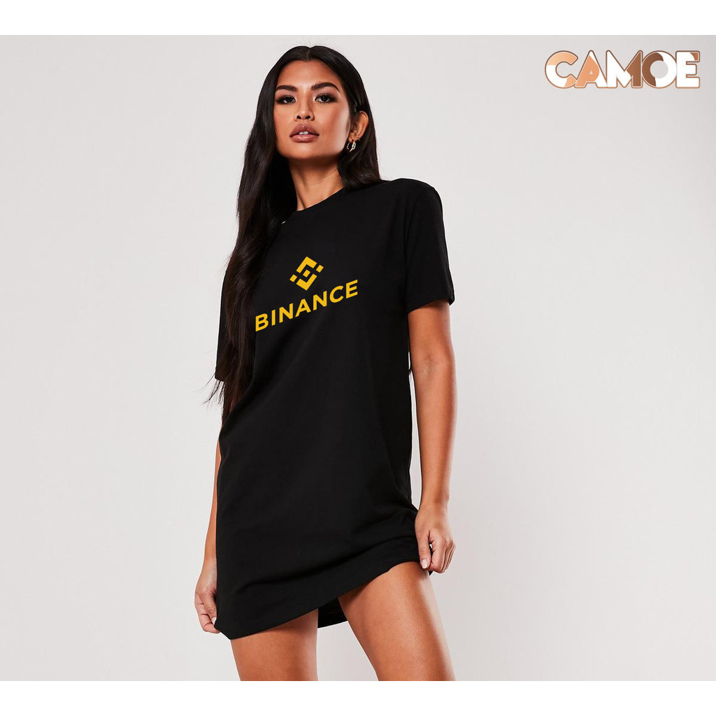 เสื้อยืด Dress CAMOE Crypto Binance Exchange Logo