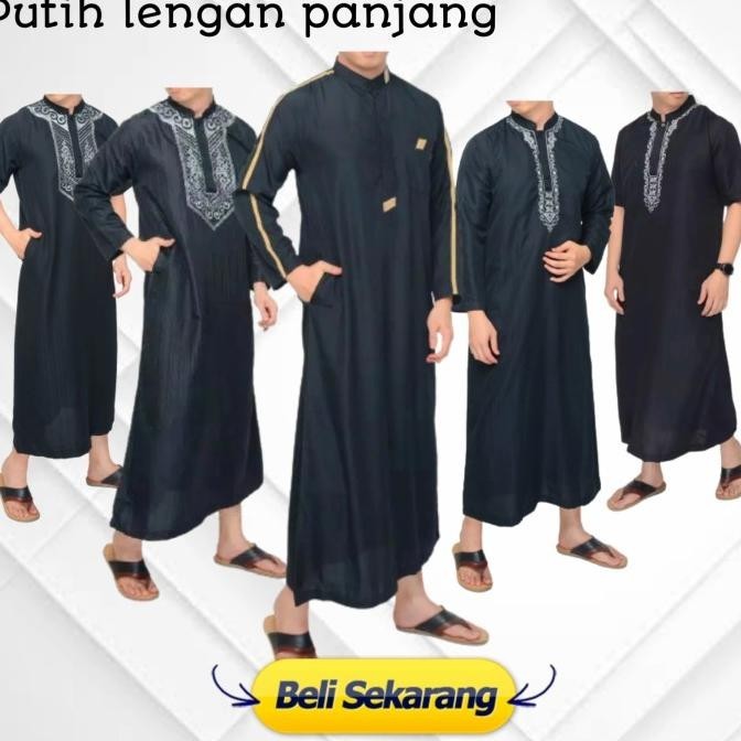 เสื้อคลุมชาวมุสลิม ปักลาย ARAB สําหรับผู้ชาย P88L