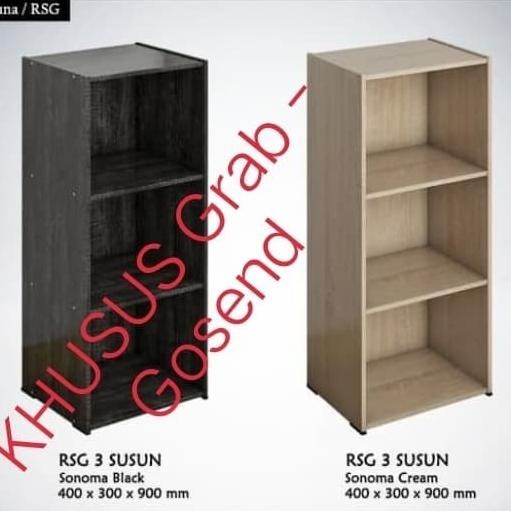 *PRICE **หนังสือไม้ 3-TIER/SHELF/3-TIER MULTI-PURPOSE SHELF