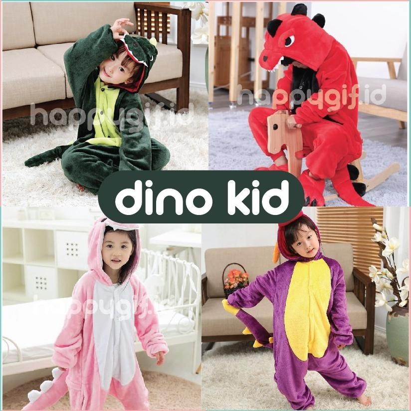 KID DINO KIGURUMI PAJAMA ONESIE COSTUME