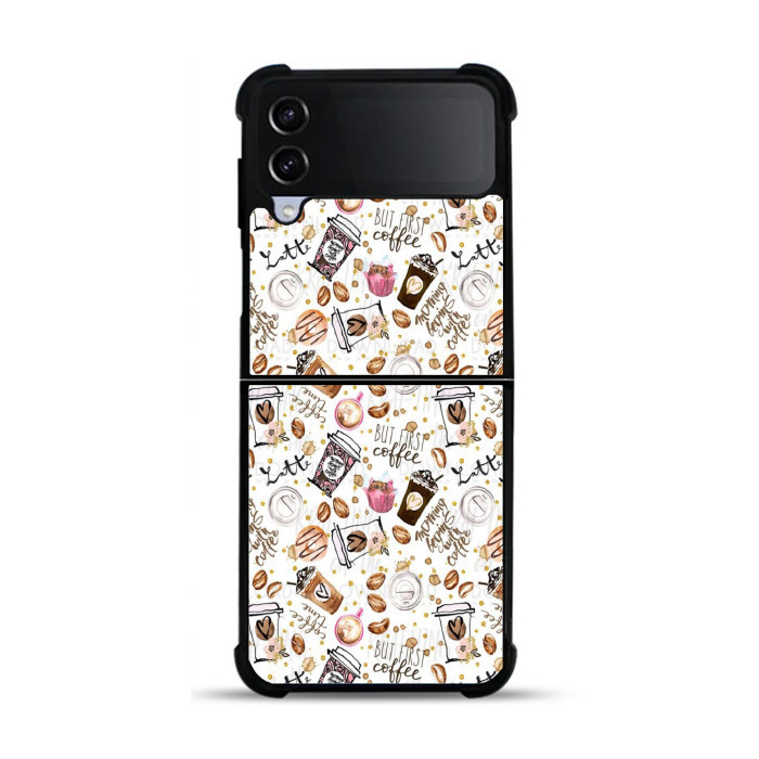เคส เคส Samsung Galaxy Z Flip 3 Z Flip 4 Z Flip 5 5G แต่กาแฟแรก DF709