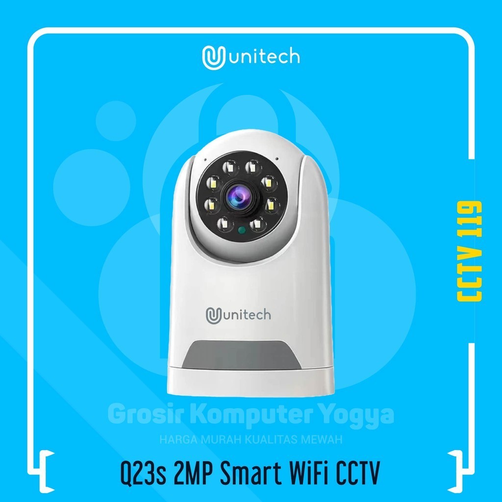 กล้องวงจรปิด WiFi อัจฉริยะความละเอียด Unitech Q23s 2MP HD
