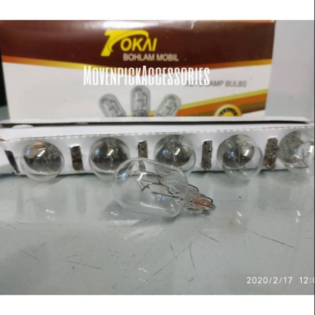 T20 BULB/DOP 2 ขา 12V 21/5W - ราคา 10 ชิ้น