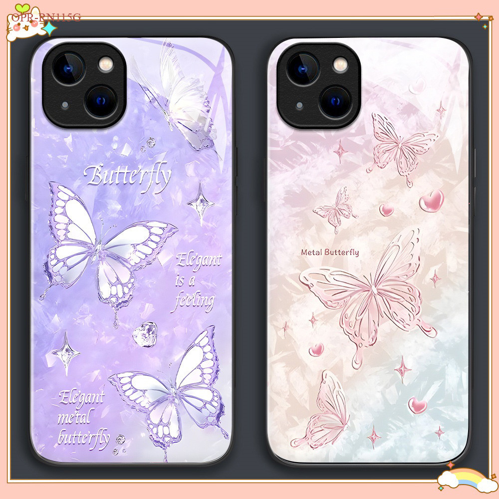 OPPO Reno 11 11F 5F 4F 8T 2Z 2F 7 8 5 6 4 3 F11 F9 F5 F7 F1S Pro Youth 4G 5Gสําหรับเคสโทรศัพท์แก้วปล