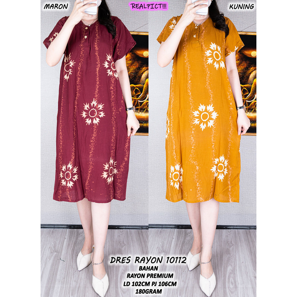 RAYON DRESS 10112 (ALWAYS STOCK READY)