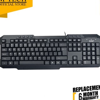 รับทันที !! คีย์บอร์ด M-Tech Original PC Laptop Multimedia Full Size MTK 03.