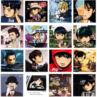 Sancheng3cby สติกเกอร์ ลายการ์ตูน Jay Chou กันน้ํา สําหรับติดตกแต่งอัลบั้ม iPad แล็ปท็อป