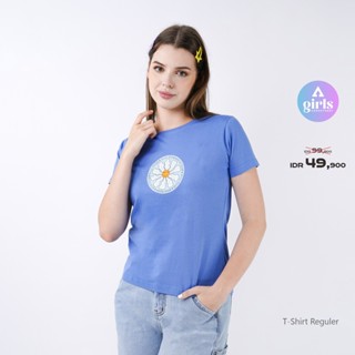  เสื้อยืด ลาย Elina Sky สีฟ้า 1B000