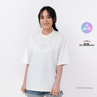 ใหม่!!! เสื้อยืด Oversize Calandra สีขาว Kaos 1C000