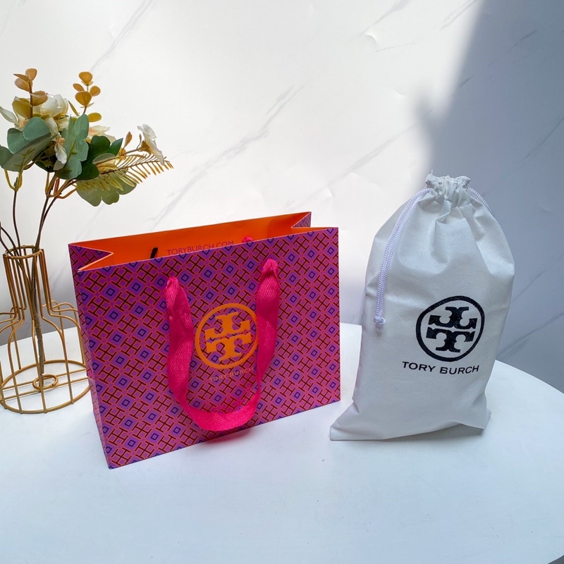 UNGU Paper Bag and Dustbag TB Purple Long Wallet Wrap Protector Tory Burch