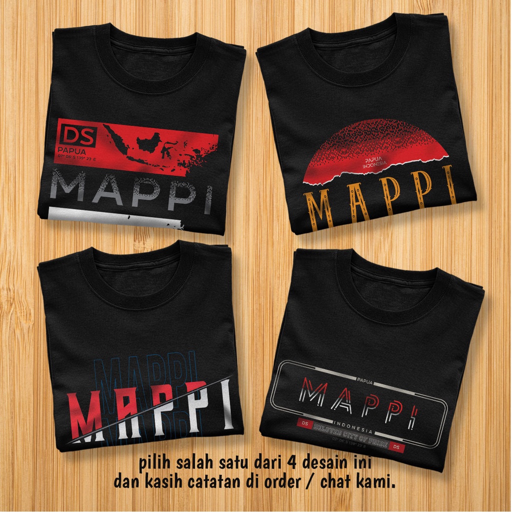 เสื้อยืด MAPPI Distro พรีเมี่ยม - 4 ออกแบบแผนที่ฟรี - XKEP2