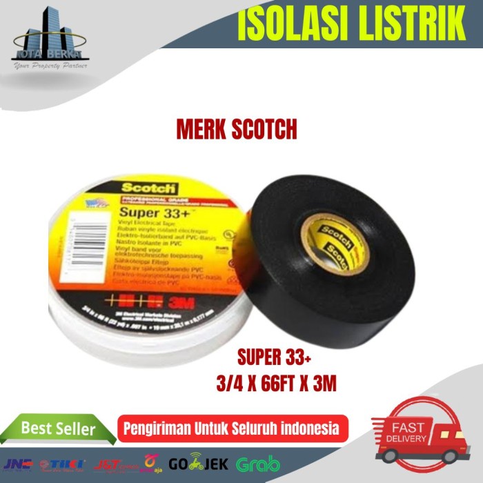 _^_^_^] SCOTCH SUPER ELECTRICAL INSULATION / ELECTRICAL TAPE SCOTCH SUPER 33+