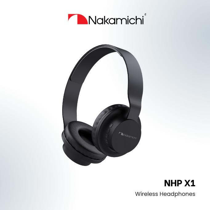 Nakamichi Nhp X1 ชุดหูฟังบลูทูธไร้สาย Hd Hifi Fm Mic ของแท้