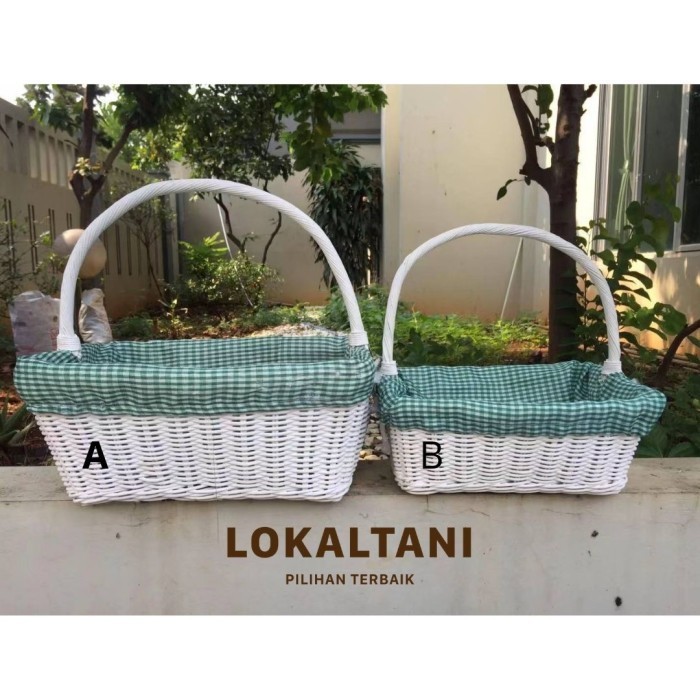 PREMIUM SQUARE RATTAN FRUIT BASKET/ EID FRUIT PARCEL BASKET