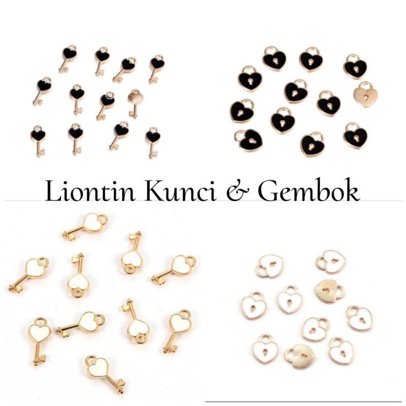 1 ชิ้น LUONTIN CRAFT MATERIAL PADLOCK KEY / EPOXY MATERIAL สําหรับ BRACELET, สร้อยคอ, PADLOCK, KEY