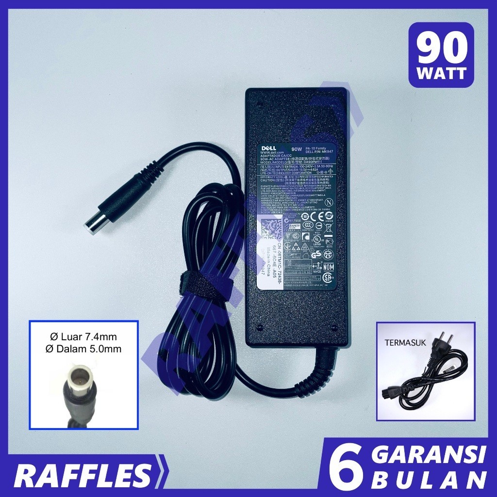 DELL Latitude E6400ATG E6400XFR E6420N E6430S E6520N อะแดปเตอร์ชาร์จ