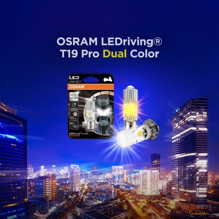 ล่าสุด Osram LeDriver T19 Pro Dual Color H6 M5 Ac Dc ไฟ Led รถจักรยานยนต์