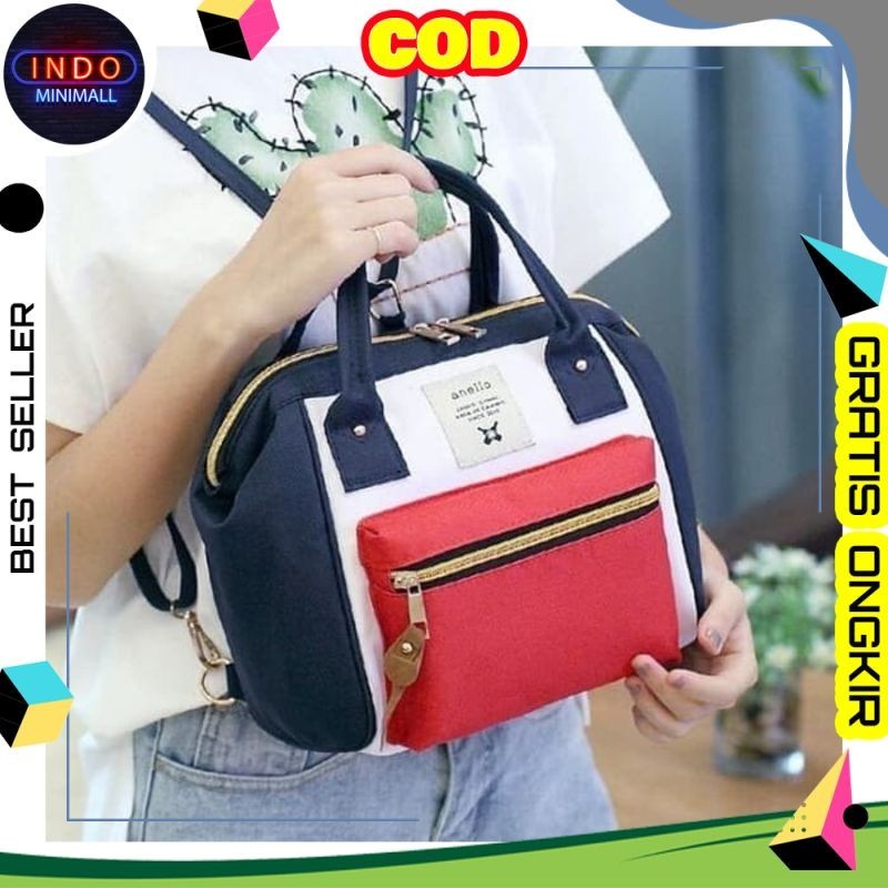 Anello Mini Sling Backpack - กระเป๋าเป้สะพายหลังกระเป๋าใบเล็กนําเข้าของผู้หญิง AC95