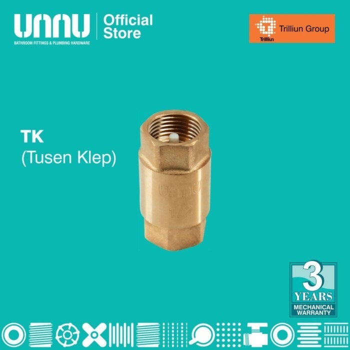 TUSEN BRASS VALVE 1 1/2 นิ้ว UNNU LIFT CHECK FOOT VALVE