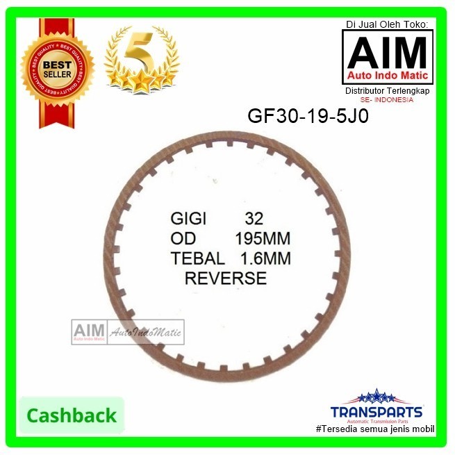 Escape Mazda Gf4ael 2carter Matic Transmission Reverse Lining GF30-19-5J0