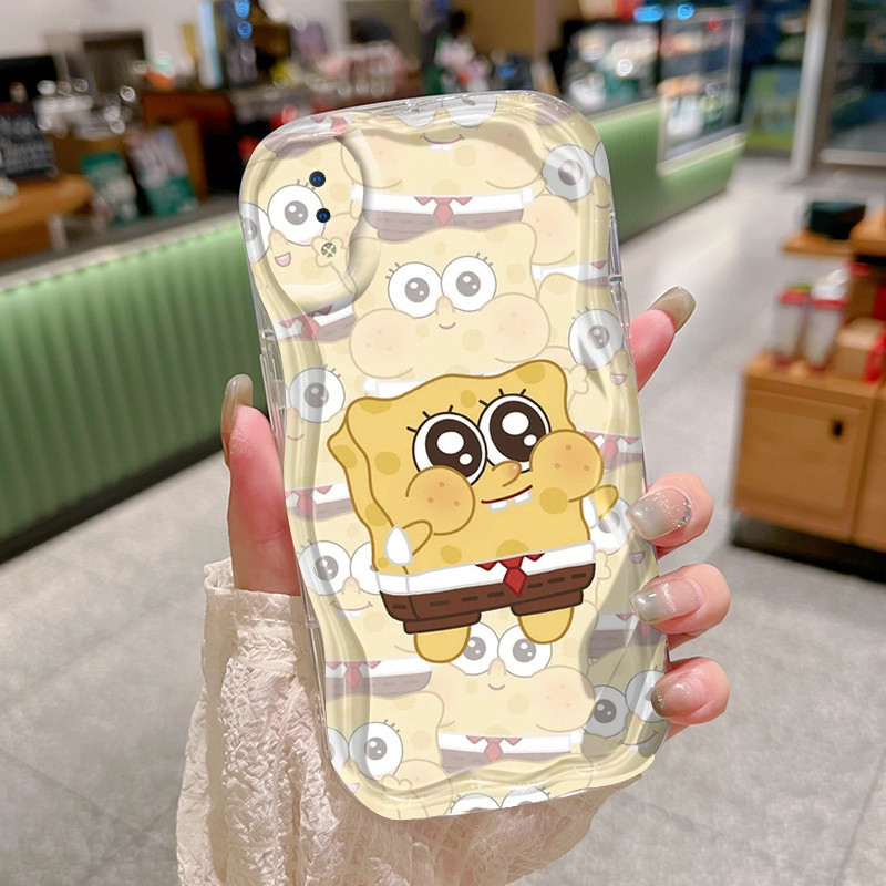 เคส HP VIVO Y91 Y91i Y93 Y93s Y95 เคสป้องกันการป้องกัน HP เต็มรูปแบบ SpongeBob และ Patrick สองปลอกรู