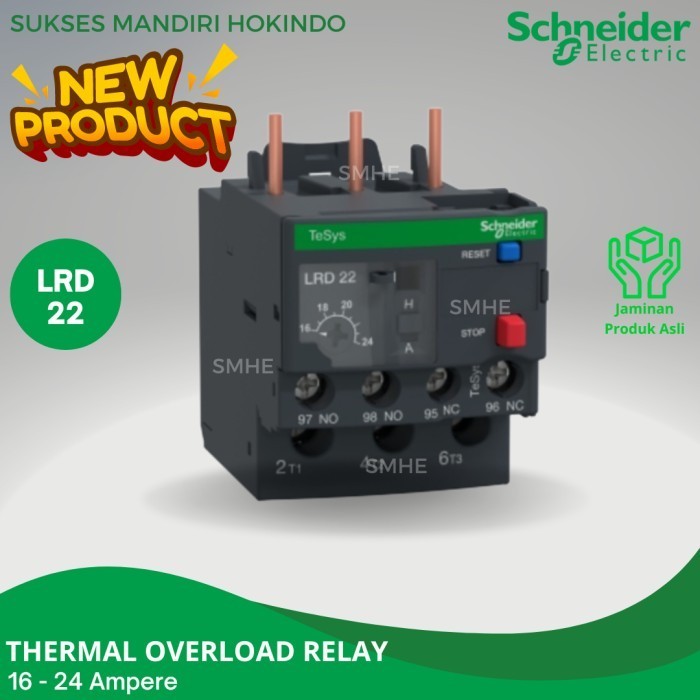 Original Lrd22 Lrd 22 Thermal Overload Relay Schneider Tesys Original Sni คุณภาพดีที่สุด
