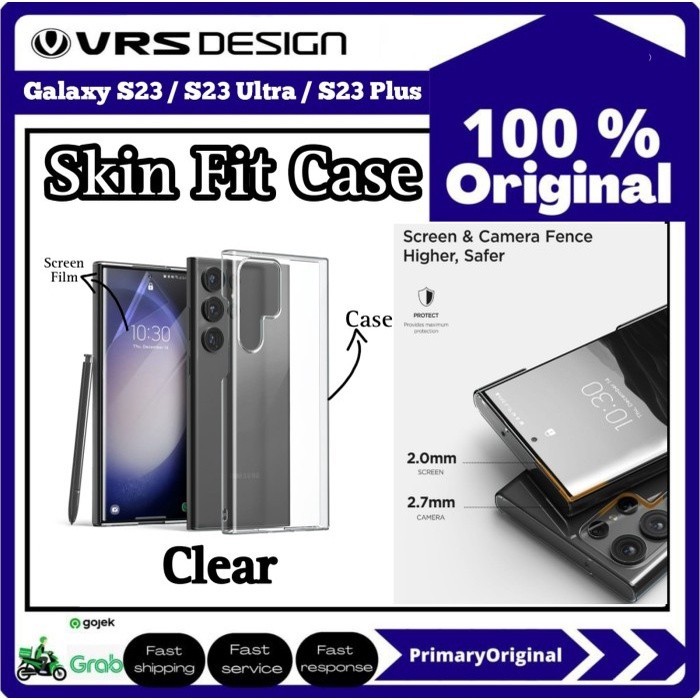 เคส VRS Samsung S23 Ultra Plus VRS DESIGN Skin Fit เคสแข็งใส - โฟกัสหลัก