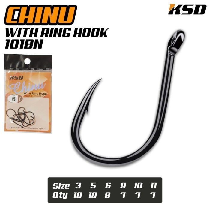 ตะขอ KSD CHINU พร้อมแหวน 101BN