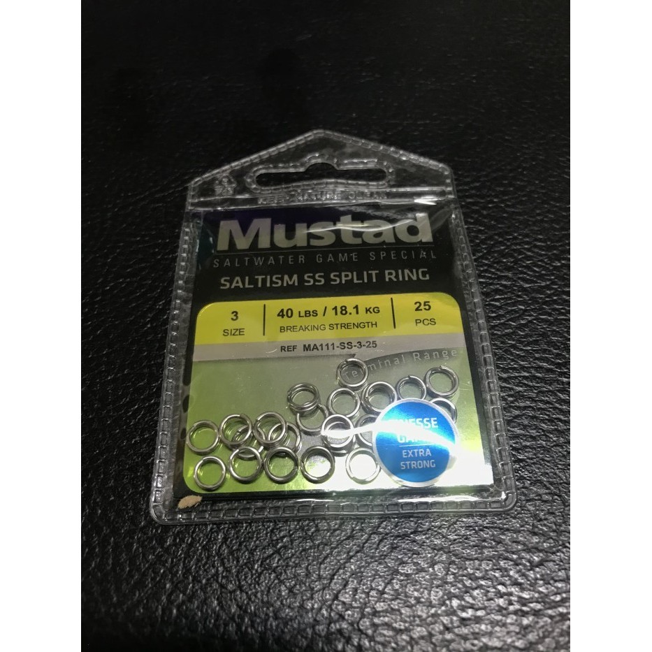 Mustad SALTISM SS SPLIT RING MA111-SS