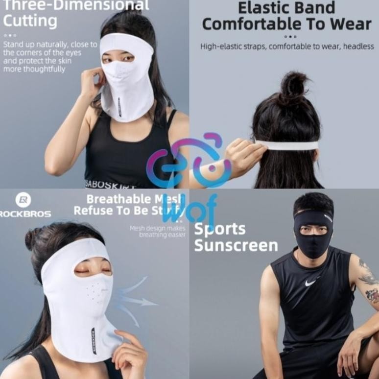 Rockbros Mz001 Mz002 Balaclava Head Protector Face Mask Face Mask Anti Uv Facemask รถจักรยานยนต์จักร