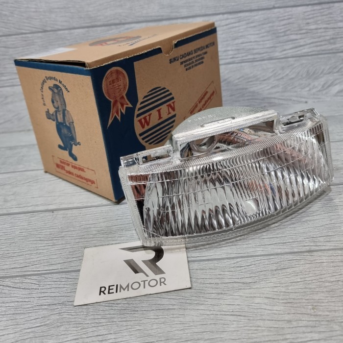 SATRIA 2T 2-STOKE DUMBA TORNADO WIN PRODUCT HEADLIGHT วงเล็บกระจก