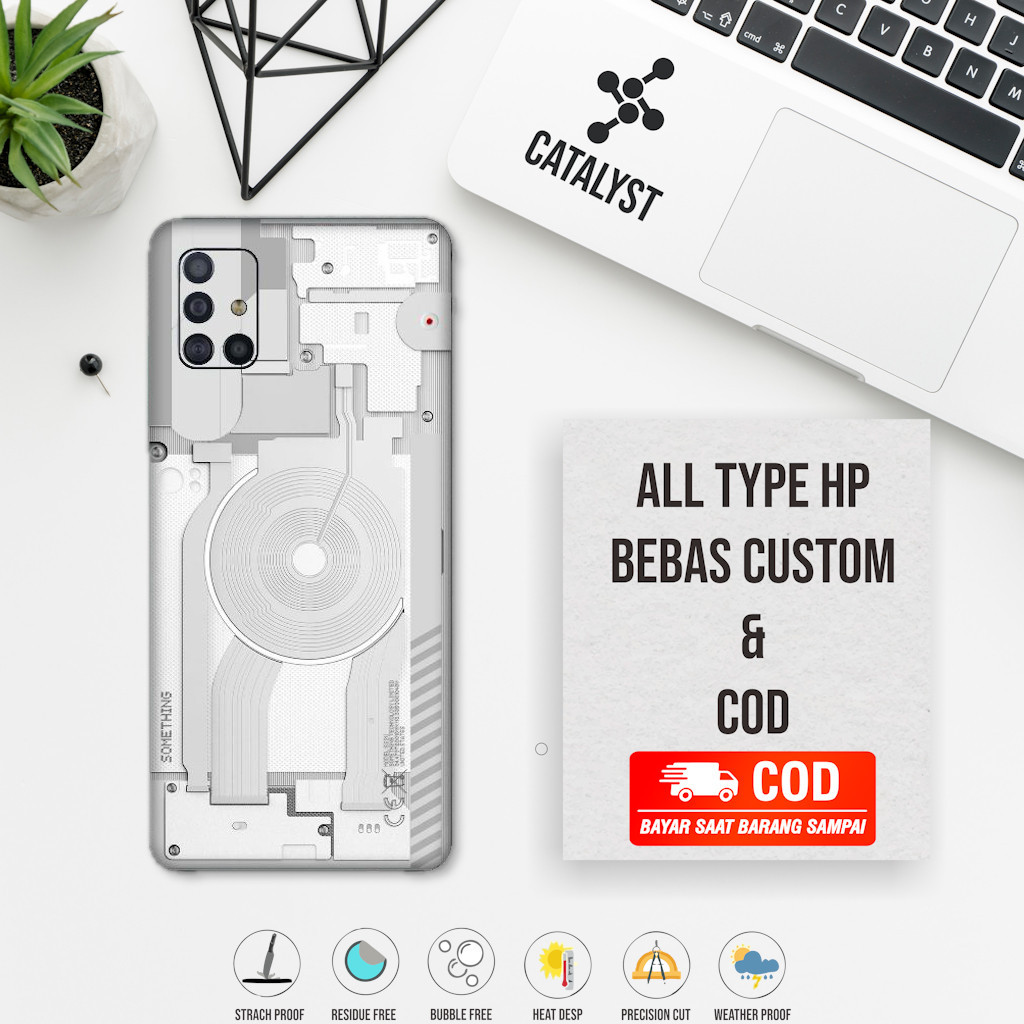 (ซื้อ 1 แถม 2) Garskin Skin Samsung A51 Fullbody Motif Q3J - สามารถปรับแต่งได้ - เคสสติ๊กเกอร์