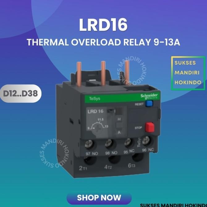 Lrd16 Lrd 16 รีเลย์โอเวอร์โหลดความร้อน Schneider Tesys Original Sni คุณภาพดีที่สุด