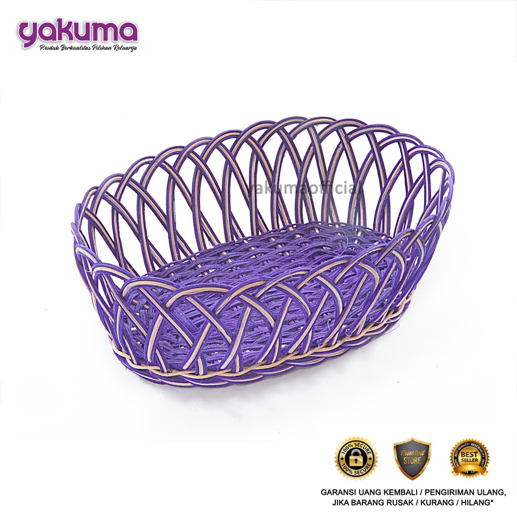 OVAL RATTAN PARCEL BASKET (MEDIUM)