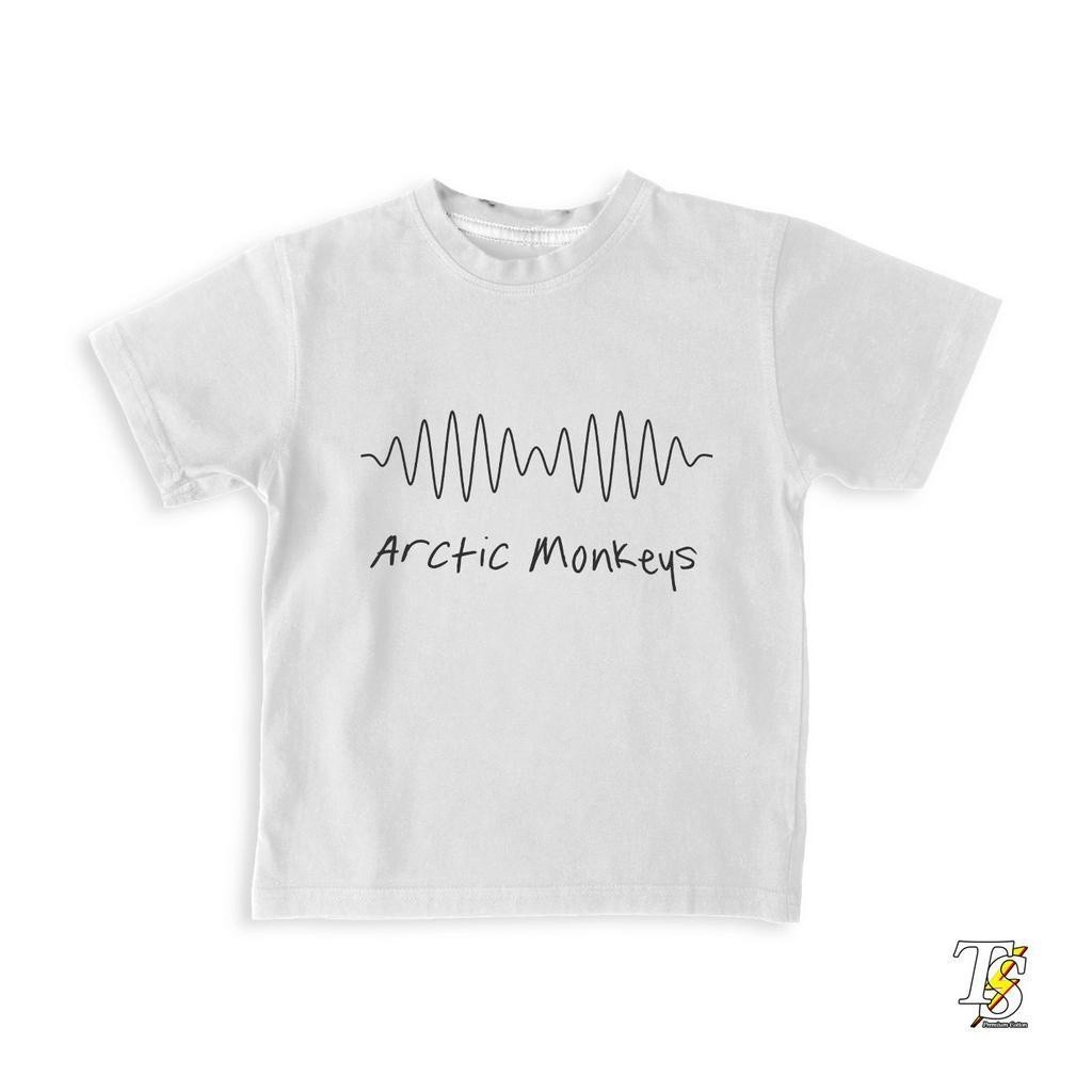 Arctic Monkeys Logo Premium Kids Band เสื้อยืด Bootleg สีขาว