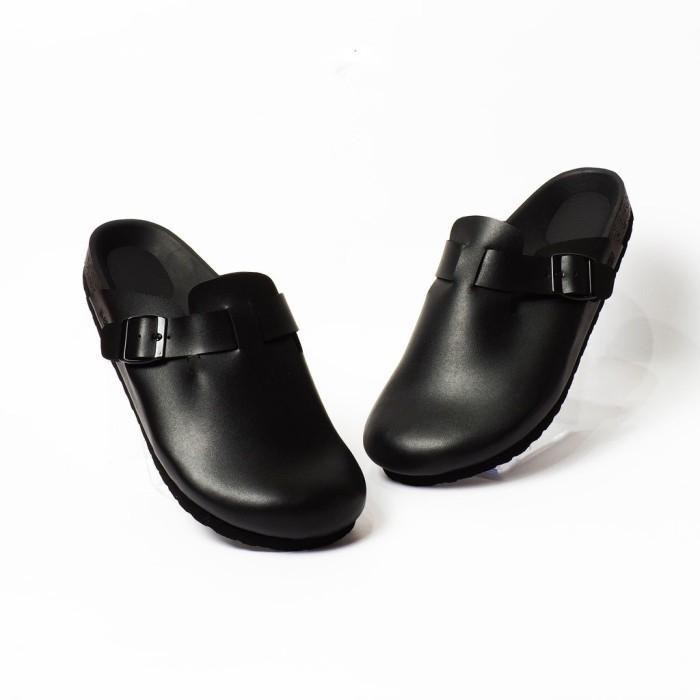 Birkenstok Boston Black รองเท้าแตะผู้ชาย Boston Slop Sandals