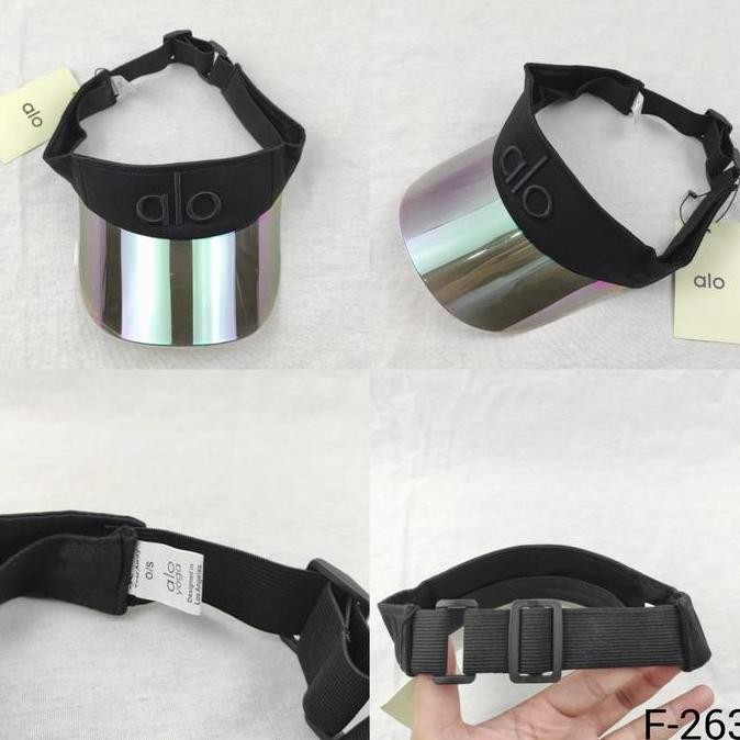 F-263 Alo Yoga Solar Visor หมวกสีดํา
