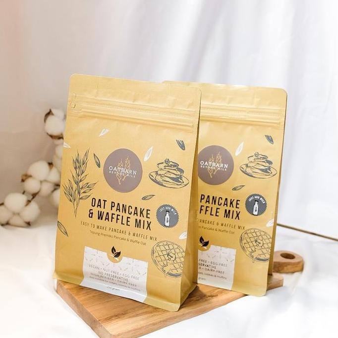 HOT Oat Pancake & Waffle Mix Twin Package OatBarn | แป้งอบขนม Pancake Premix 2x250gram