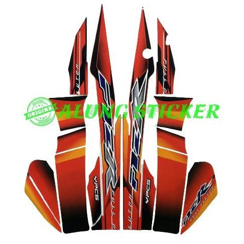 YAMAHA F1ZR 2003 ORANGE MOTORCYCLE BODY STRIPING STICKER