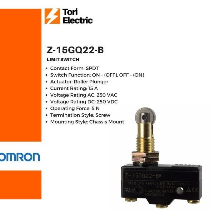 ราคาแผ่นดิสก์ - ลิมิตสวิตช์ Omron Z-15GQ22-B Z15GQ22B Z 15GQ22 B ของแท้ 100%