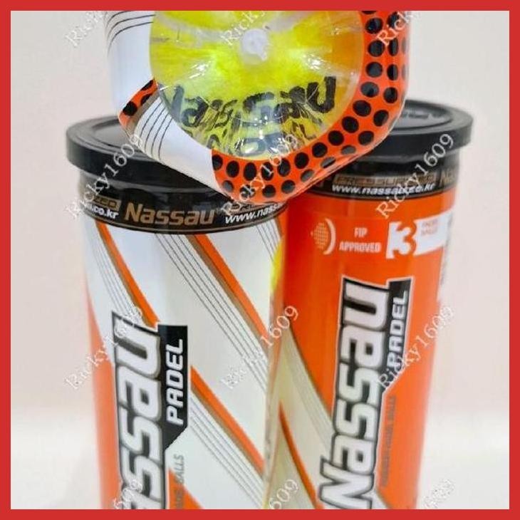 (PADEL) NASSAU PADEL BALLS PREMIUM - PADEL BALLS NASSAU CONTENTS 3 (PREMIUM PADEL BALLS) (กีฬา VIRAL